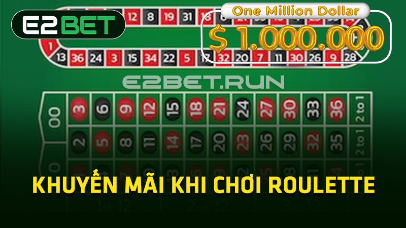 Khuyến mãi khi chơi Roulette 